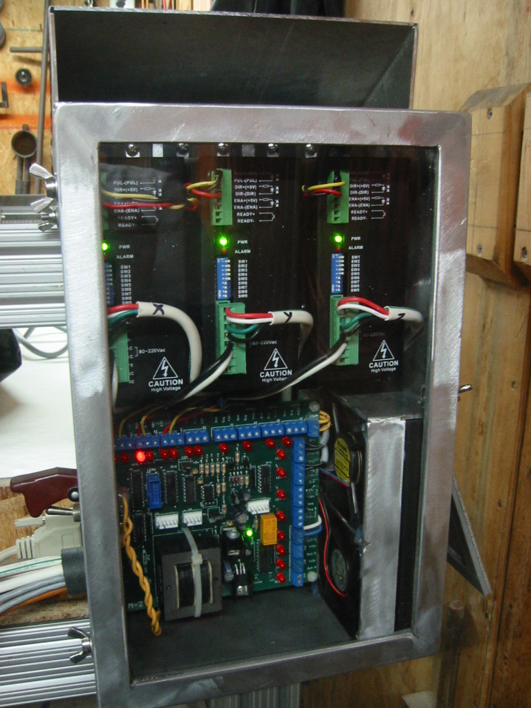 Completed box with acrylic front.