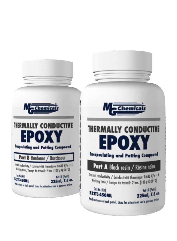 Thermal epoxy for potting the coils.