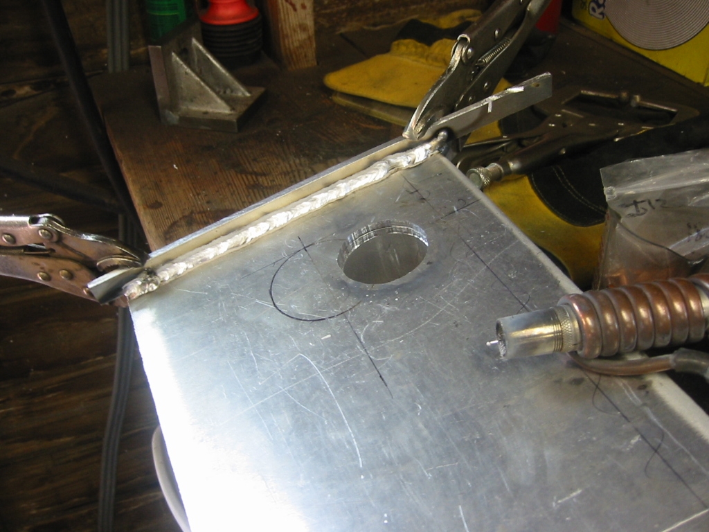 Weld small parts on and then trim them to size.