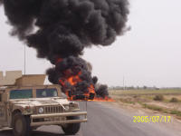 Hummer Burning