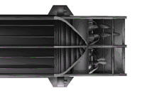 H7 - Bottom View, showing acrylic hatches and foot rest.