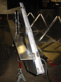 Strongback attached to hold the side straight. 