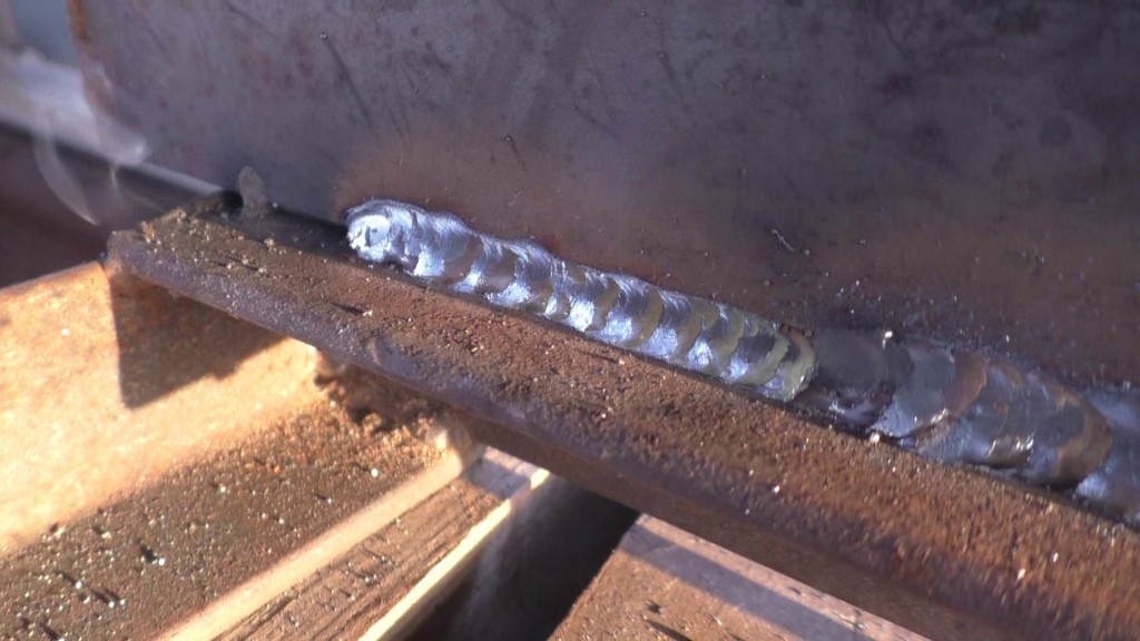 That weld on the left is the second weld Chris Faith did. 